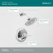 Peerless Elmhurst PTT14265 Shower only trim kit