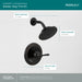 Peerless Elmhurst PTT14265 Shower only trim kit