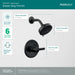 Peerless Precept PTT188782 Shower Only Trim Kit, matte black 3 - view 3