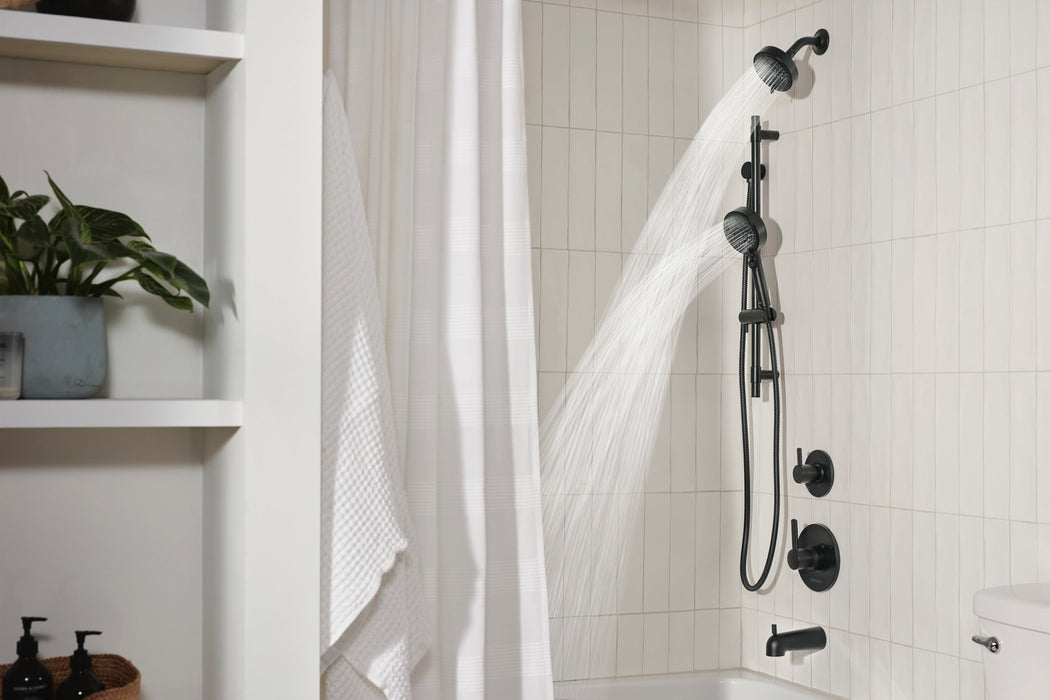 Peerless Precept PTT188792 Tub and Shower Trim Kit, matte black 3 - view 4