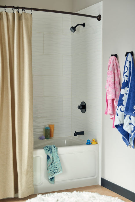Peerless Precept PTT188792 Tub and Shower Trim Kit, matte black - view 4