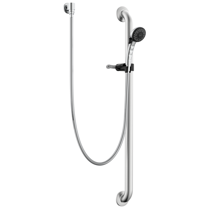 Commercial HDF RPW336HDF Single Function Hand Shower with Grab Bar and Elbow