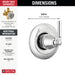Delta Saylor: 3-Setting 2-Port Diverter Trim