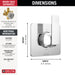Delta Velum: 3-Setting 2-Port Diverter Trim
