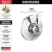 Delta Dorval™: 6 Setting Diverter Trim