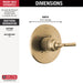 Delta Saylor T14035 Monitor 14 Series Valve Only Trim