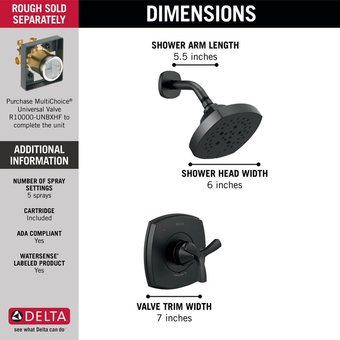 Delta Stryke T142766 14 Series Shower Only, matte black - view 2