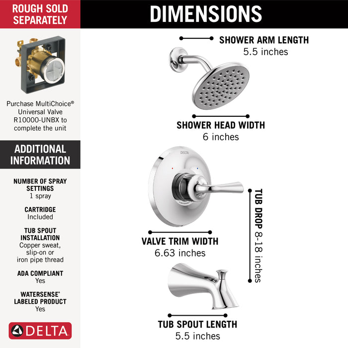 Delta Kayra™: Monitor 14 Series Tub & Shower Trim