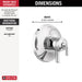 Delta Kayra T17033 Monitor 17 Series Valve Trim Only