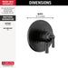 Delta Saylor T17035 Monitor 17 Series Valve Trim Only