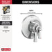Delta Dorval T17056 Monitor 17 Series Valve Trim Only