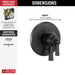 Delta Dorval T17056 Monitor 17 Series Valve Trim Only