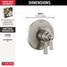 Delta Dorval T17056 Monitor 17 Series Valve Trim Only