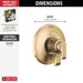 Delta Tetra T17089 17 Series Valve Only Trim