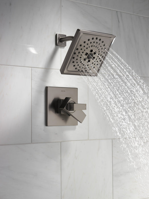 Delta Trillian T17243 17 Series H2Okinetic Shower Only Trim, lumicoat black stainless - view 2