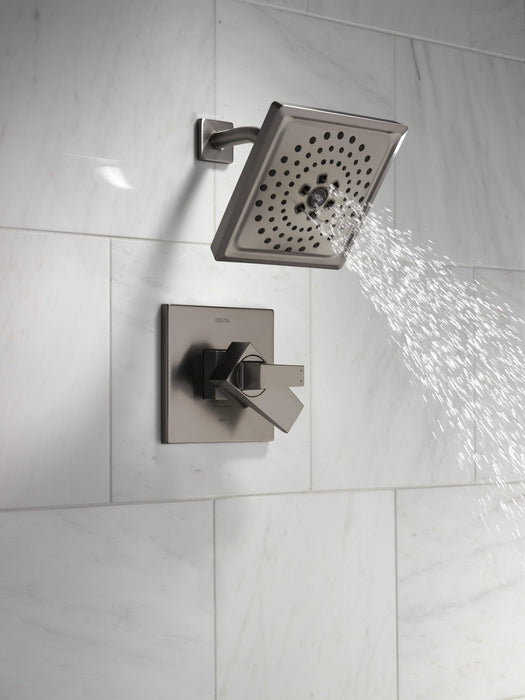 Delta Trillian T17243 17 Series H2Okinetic Shower Only Trim, lumicoat black stainless - view 4