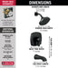Delta Stryke T17476 17 Series Tub and Shower Only, matte black - view 2
