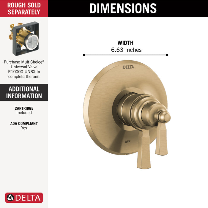 Delta Dorval™: TempAssure 17T Series Valve Only Trim