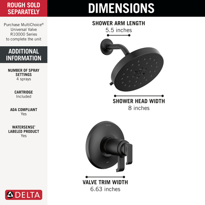 Delta Tetra: 17T Series Shower Trim