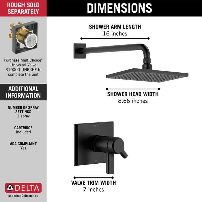 Delta Pivotal T17T299 TempAssure 17T Series H2OKINETIC Shower Trim