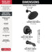 Delta Tetra: 17T Series Tub Shower Trim