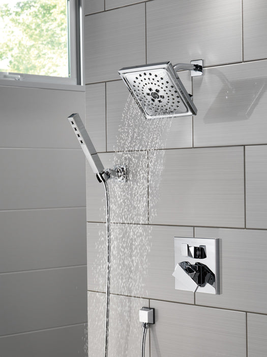 Delta Trillian T24843 Two-Handle Monitor 14 Series Valve Trim with 3-Setting Diverter, lumicoat chrome - view 3