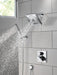 Delta Trillian T24843 Two-Handle Monitor 14 Series Valve Trim with 3-Setting Diverter, lumicoat chrome - view 4