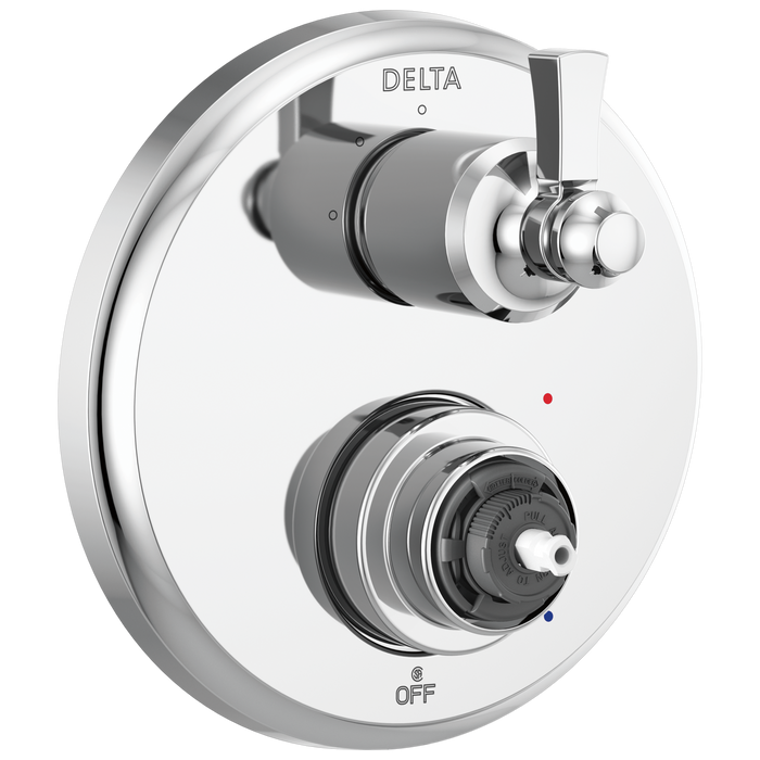 Delta Dorval:T24856 Traditional 2-Handle Monitor 14 Series Valve Trim with 3 Setting Diverter