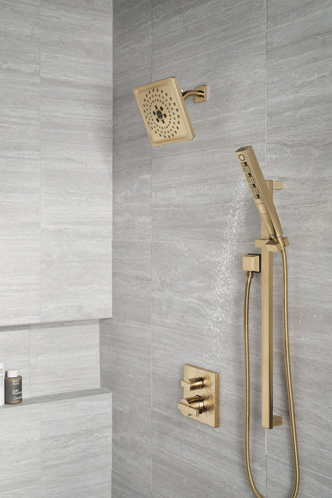 Delta Ara:T24867 Angular Modern Monitor 14 Series Valve Trim with 3-Setting Integrated Diverter