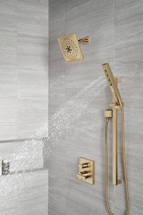 Delta Ara:T24867 Angular Modern Monitor 14 Series Valve Trim with 3-Setting Integrated Diverter