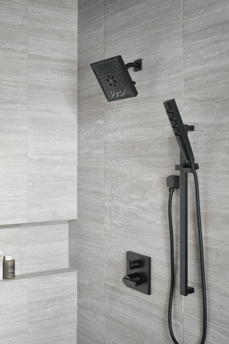 Delta Ara:T24867 Angular Modern Monitor 14 Series Valve Trim with 3-Setting Integrated Diverter