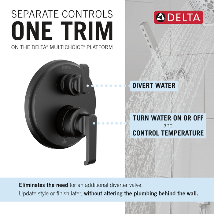 Delta Tetra T24889 14 Series Integrated Diverter Trim with 3-Setting