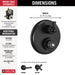 Delta Dorval T24956 Traditional 2-Handle Monitor 14 Series Valve Trim with 6 Setting Diverter
