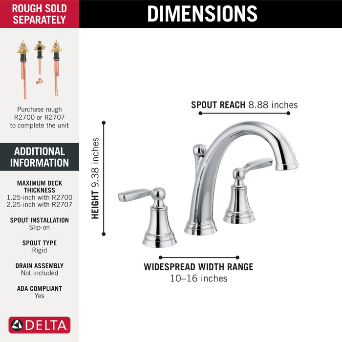 Delta Woodhurst T2732 Roman Tub Trim