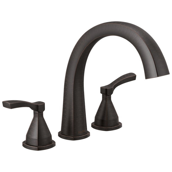 Delta Stryke T2777 Three Hole Roman Tub Trim, venetian bronze