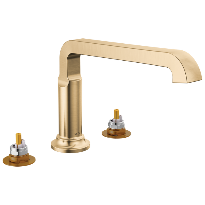 Delta Tetra T2789 Roman Tub Trim, lumicoat champagne bronze
