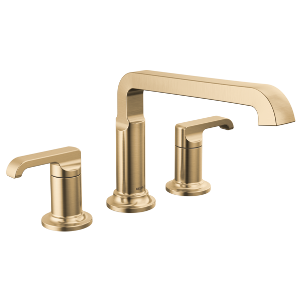 Delta Tetra T2789 Roman Tub Trim, lumicoat champagne bronze - view 2