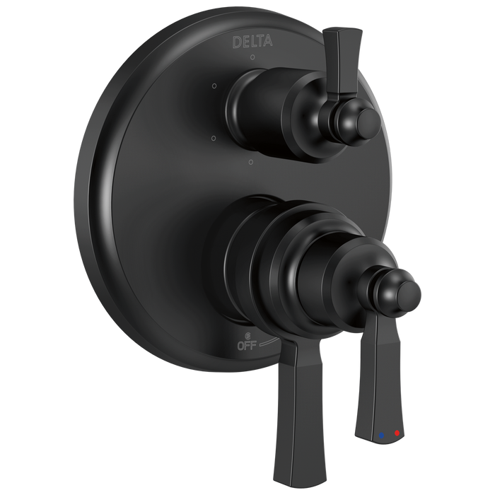 Delta Dorval:T27956 Traditional 2-Handle Monitor 17 Series Valve Trim with 6 Setting Diverter