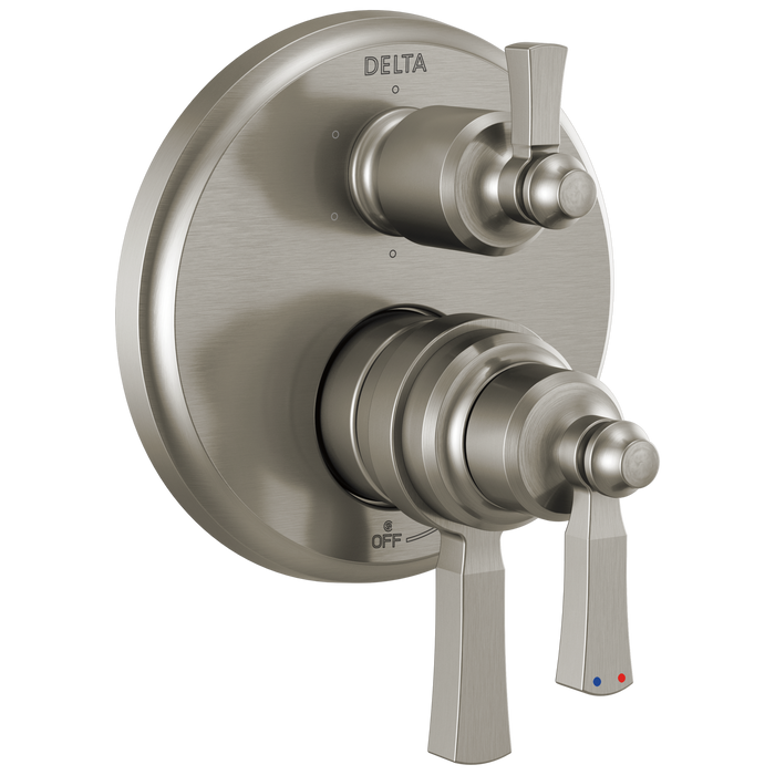 Delta Dorval:T27956 Traditional 2-Handle Monitor 17 Series Valve Trim with 6 Setting Diverter
