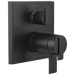 Delta Ara T27T867 Angular Modern TempAssure 17T Series Valve Trim with 3-Setting Integrated Diverter, matte black