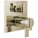 Delta Ara T27T867 Angular Modern TempAssure 17T Series Valve Trim with 3-Setting Integrated Diverter, polished nickel