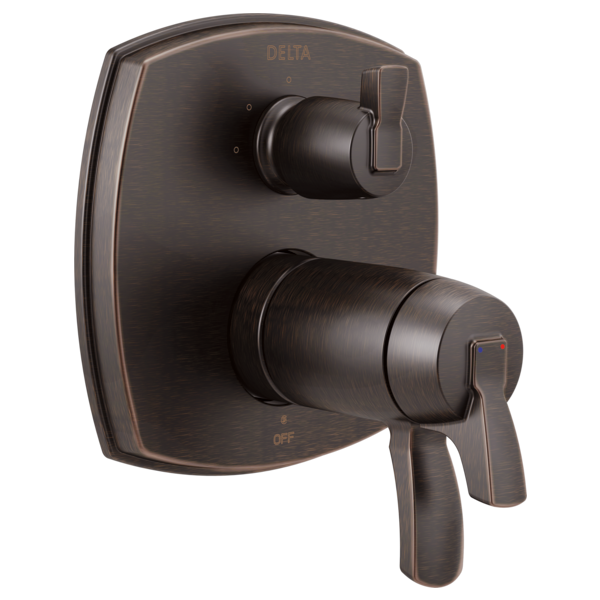 Delta Stryke:T27T876 17 Thermostatic Integrated Diverter Trim with Three Function Diverter Less Diverter Handle