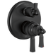 Delta Dorval T27T956 Traditional 2-Handle Monitor 17T Series Valve Trim with 6 Setting Diverter, matte black