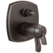 Delta Stryke:T27T976 17 Thermostatic Integrated Diverter Trim with Six Function Diverter Less Diverter Handle