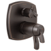Delta Stryke:T27T976 17 Thermostatic Integrated Diverter Trim with Six Function Diverter Less Diverter Handle