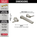 Delta Galeon T3571LF Two Handle Wall Mount Bathroom Faucet