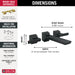 Delta Pivotal: Two-Handle Wall Mount Bathroom Faucet Trim