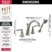 Delta Woodhurst: Roman Tub with Handshower Trim