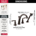 Delta Woodhurst: Roman Tub with Handshower Trim