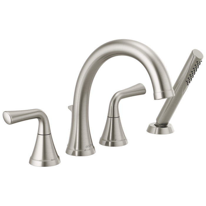 Delta Kayra™: Roman Tub Trim with Hand Shower